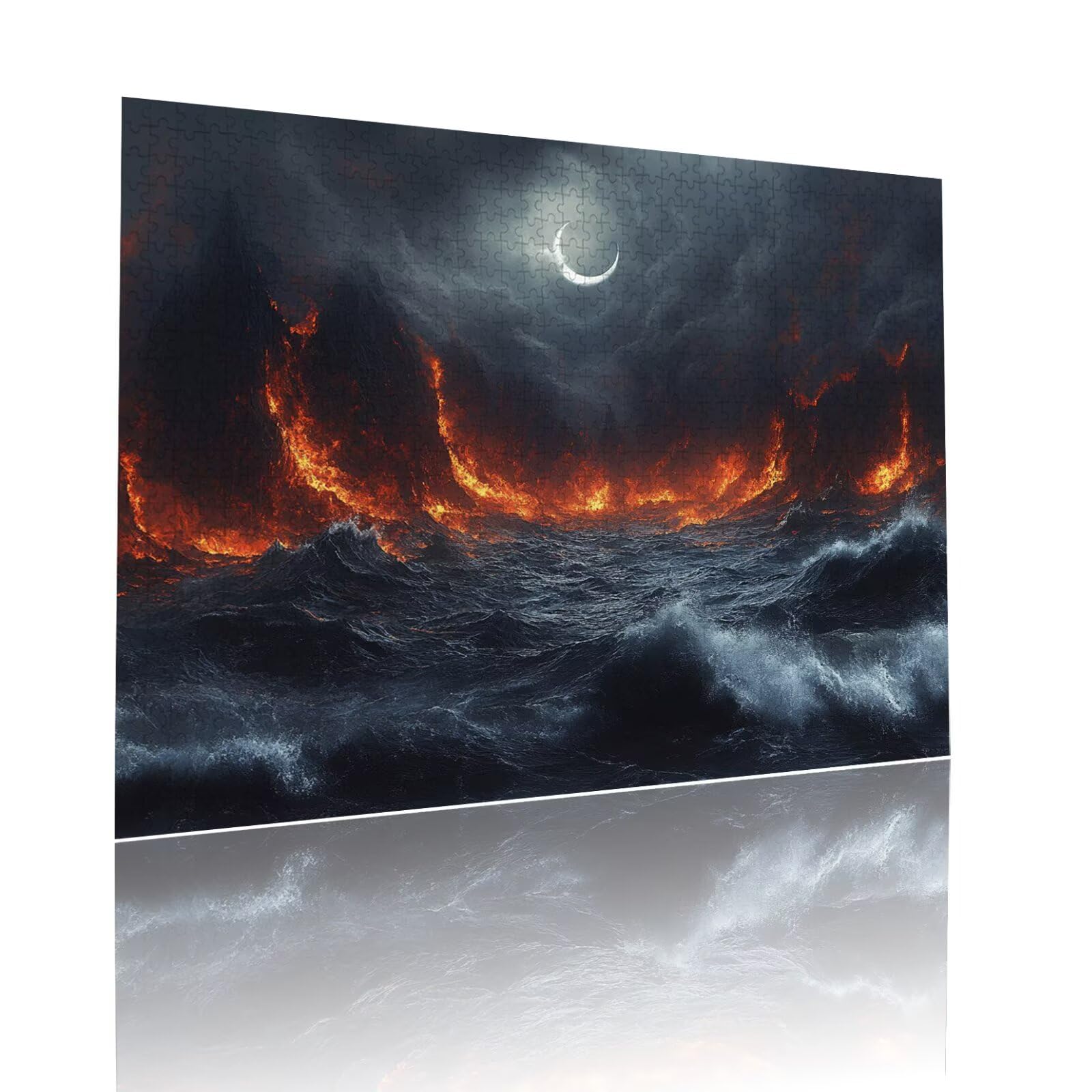 Puzzle Erwachsene 2000 Teile Mond Ozean Educa Jigsaw für Kinder ab 8 Jahren Mädchen Jungen, Erwachsene Impossible Klassische Puzzles Schwer, Anspruchsvoll Spielspaß, Als Familienspiel 70x99cm t-988
