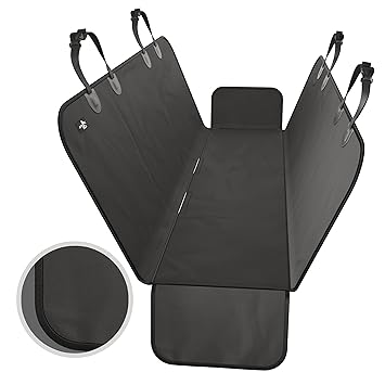 Active Pets Dog Back Seat Cover Protector Waterproof Scratchproof Hammock for Dogs Backseat Protection Against Dirt and Pet Fur Durable Pets Seat Covers for Cars & SUVs