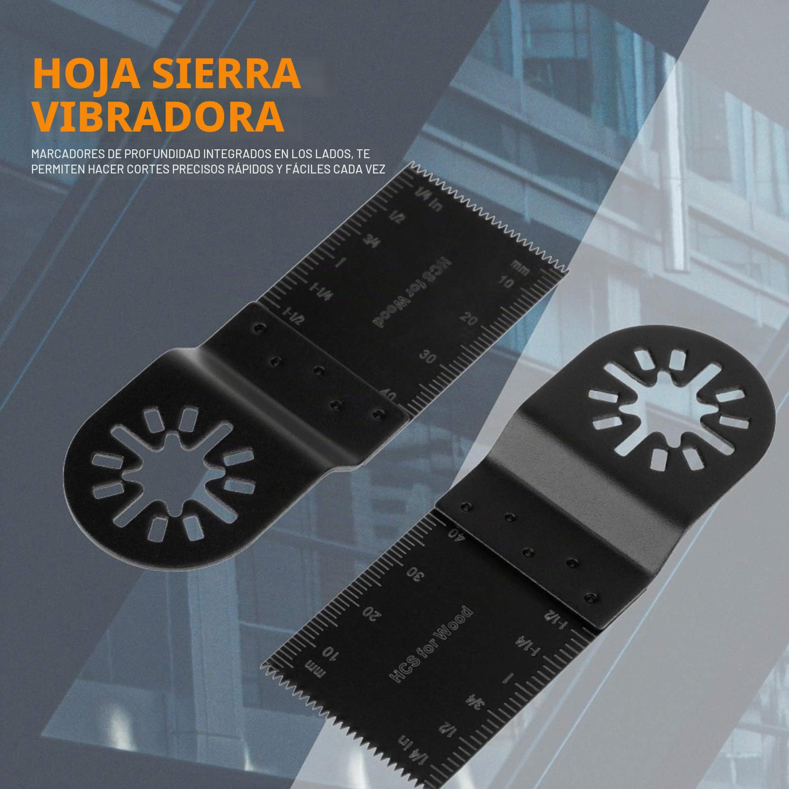 Sageblätter 20 Piezas Hojas de Sierra Oscilantes Multiherramienta, 34 mm, para Herramientas de Corte Fino