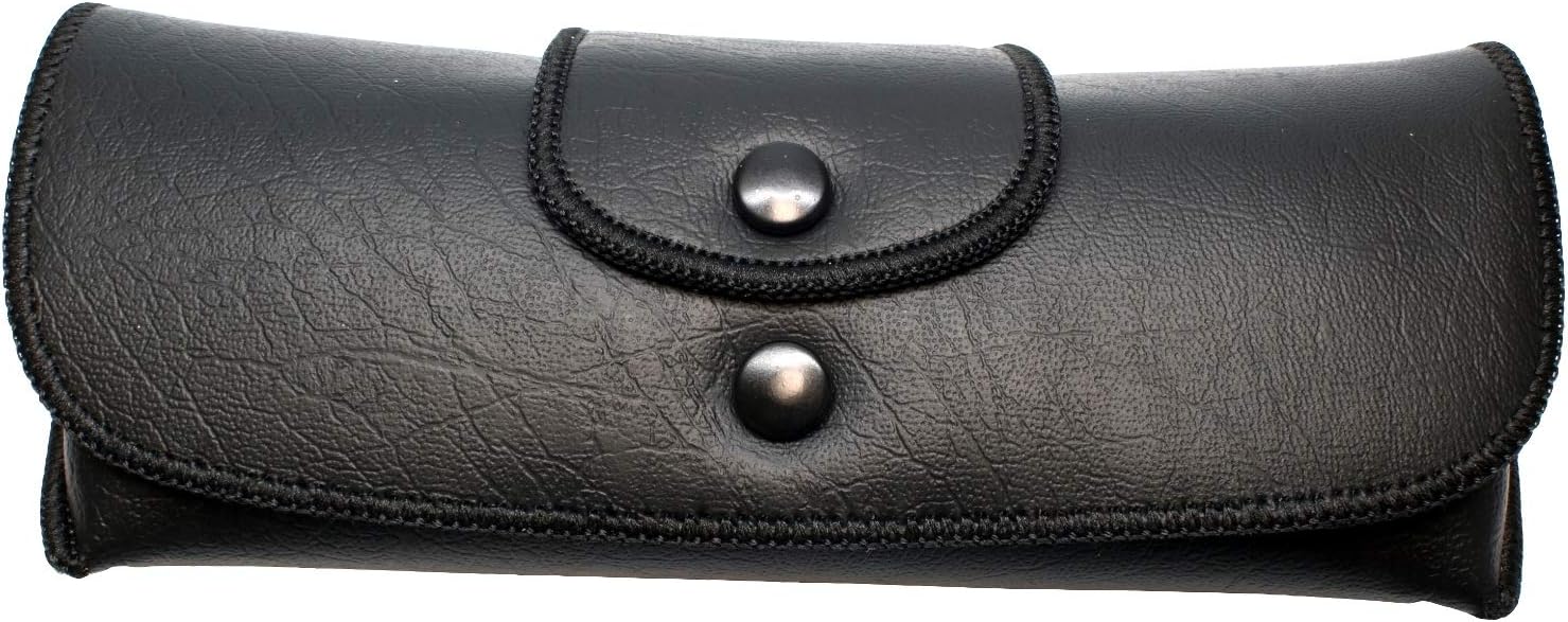 Beltloop Vintage Style Eyeglass case (Black) Clothing