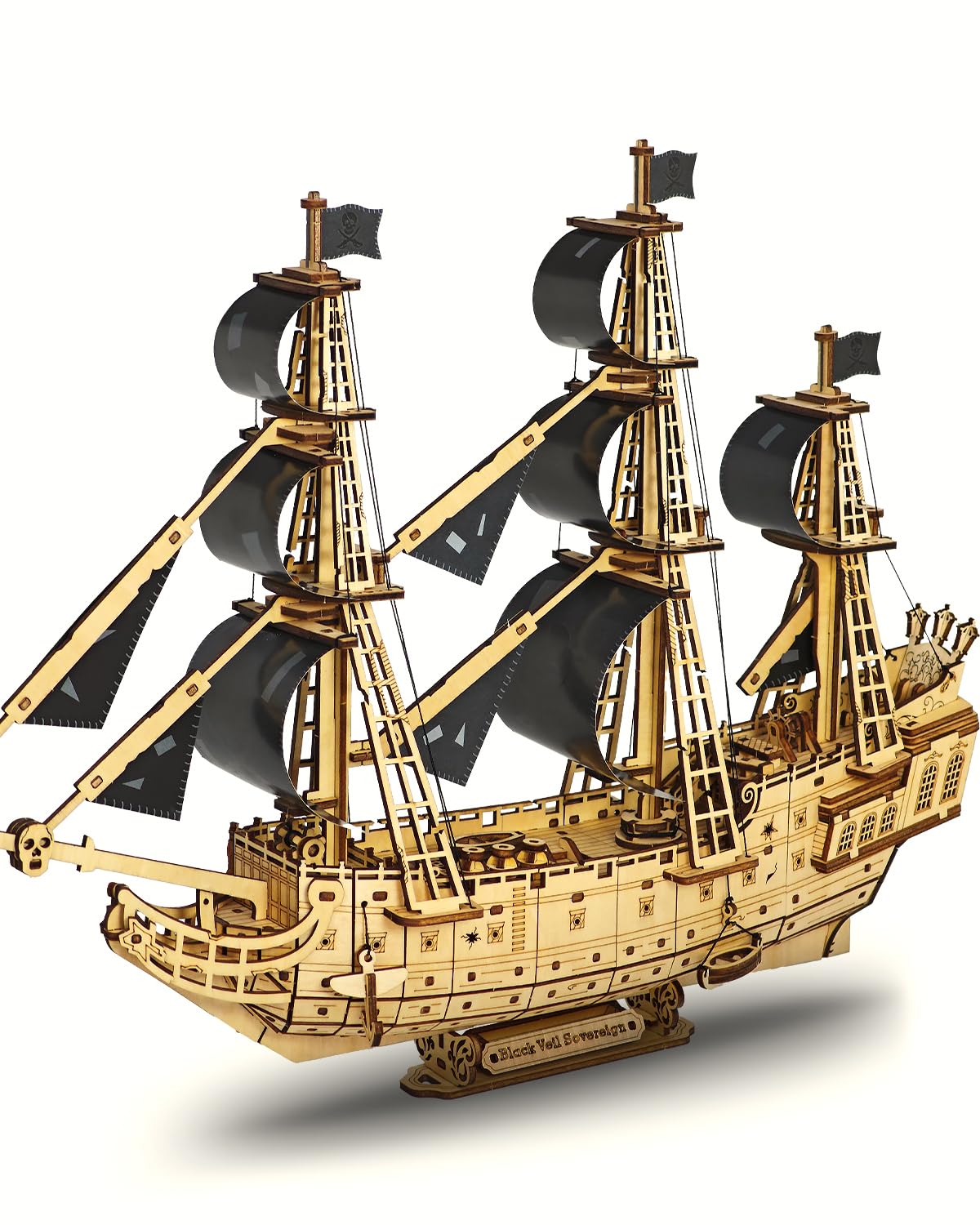 Amazon.com: Pirate Ship 3D Wooden Puzzle for Adults - Ideal