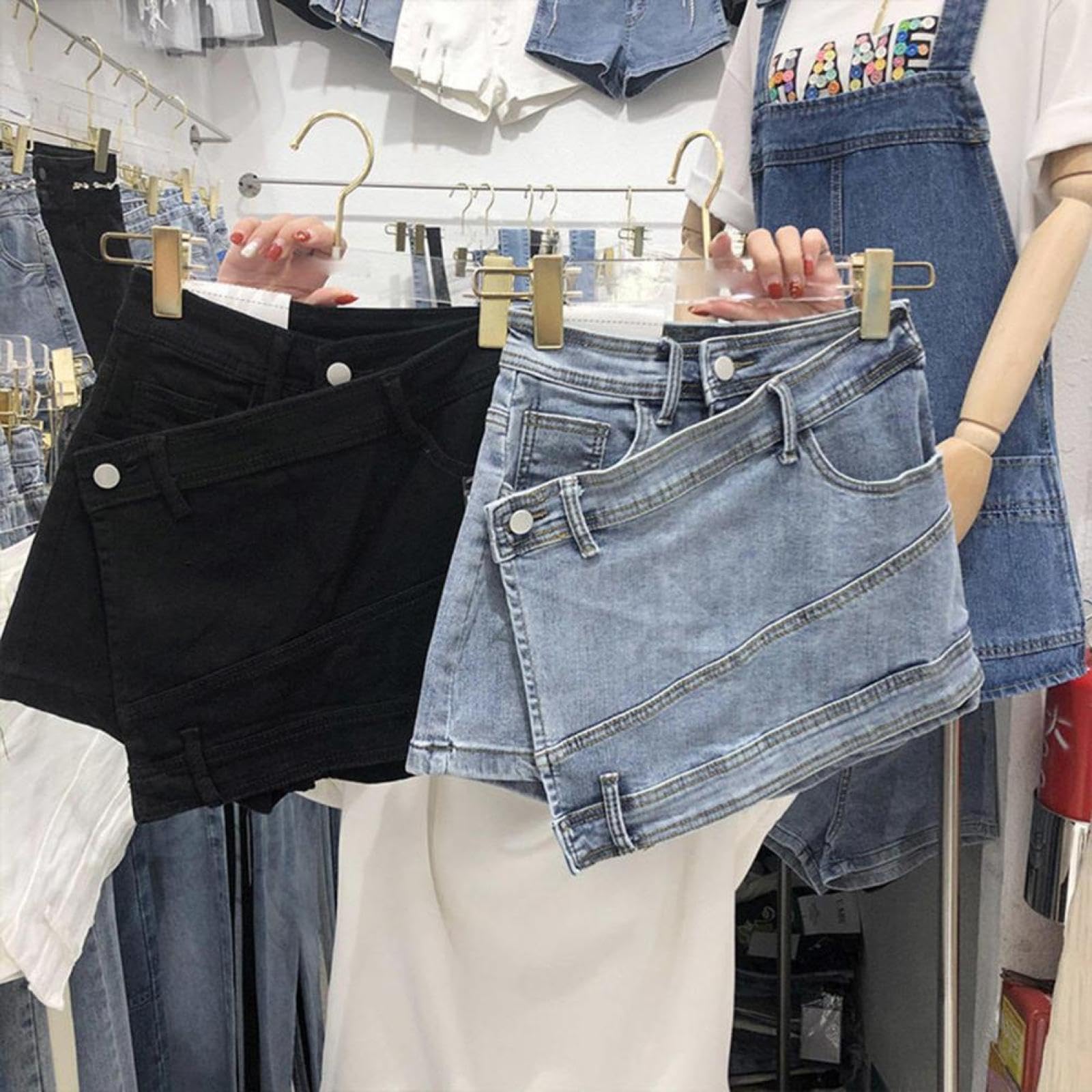 Gonna A Matita Donna Minigonna di Jeans Alta Wiast Minigonna Sexy da Donna con Borsa Attillata Gonne Corte Sottili Femminili Gonne Corte Femminili