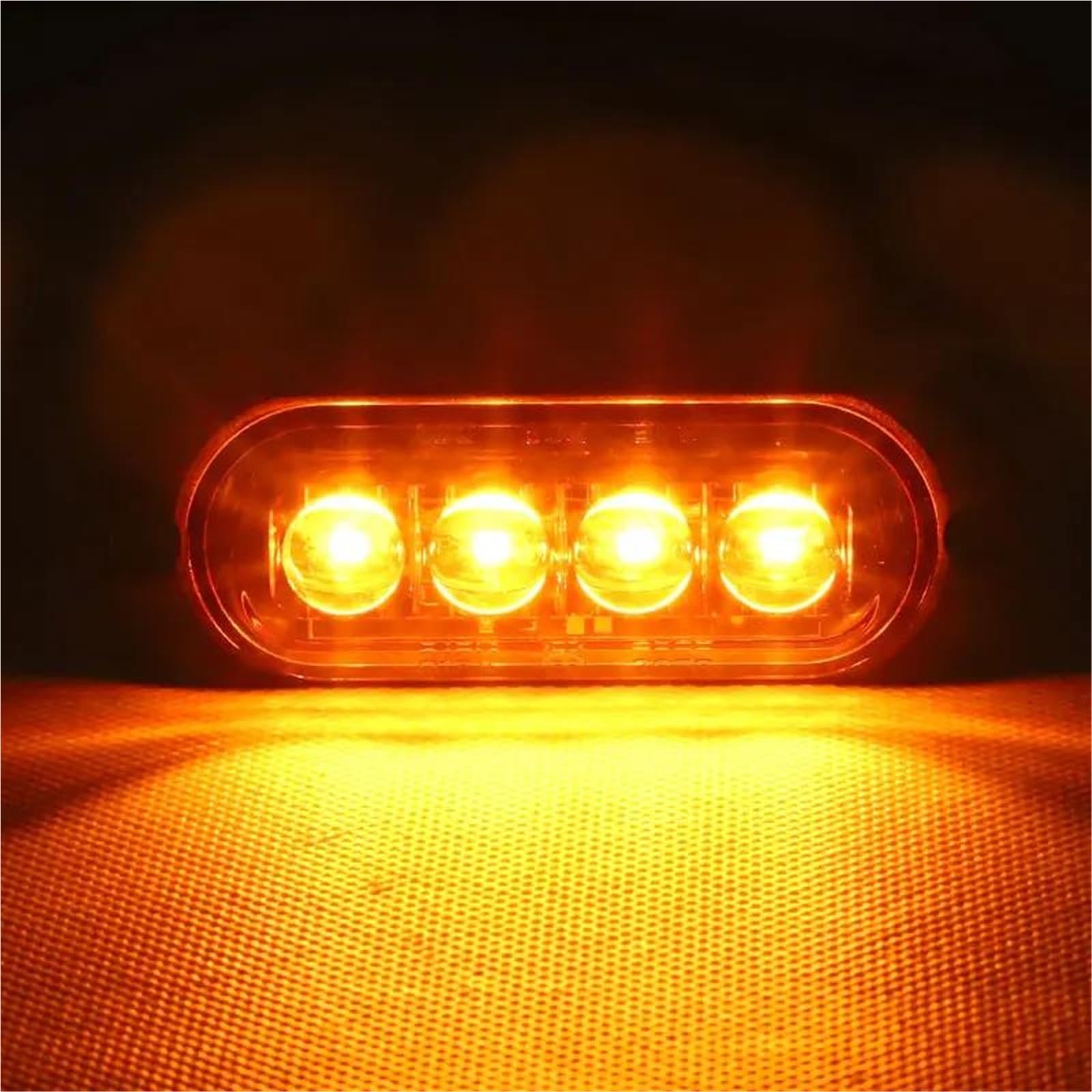 Freccia Auto Luce Di Segnalazione Laterale A LED Da 12 V E 24 V, Per Rimorchi, Camion, Roulotte, Barche Indicatore Laterale(10pcs Yellow)