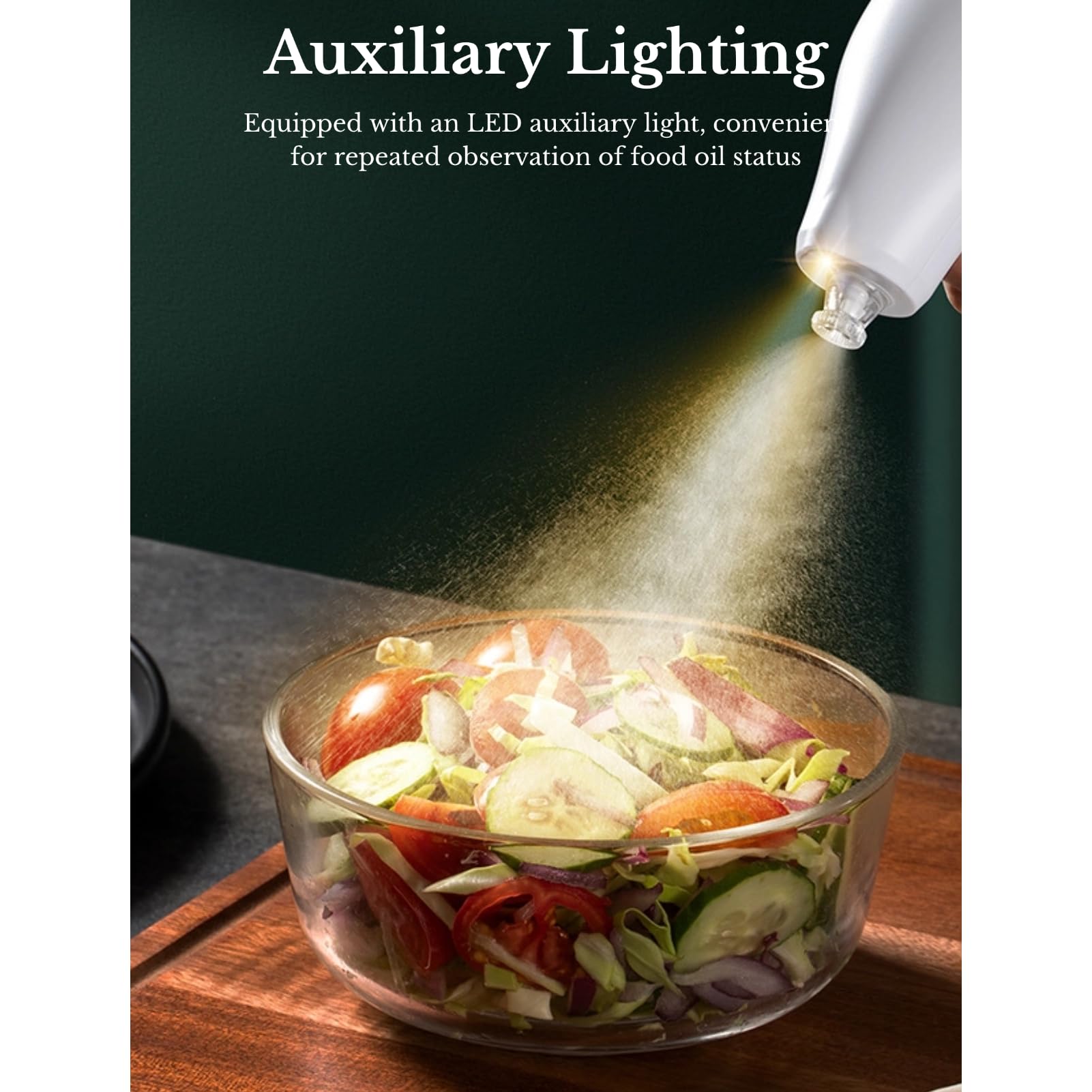 Pulvérisateur d'Huile Électrique pour la Cuisson, Distributeur d'Huile Électrique Automatique, Pulvérisateur de Sauce, Vinaigre, Huile d'Olive, Soja