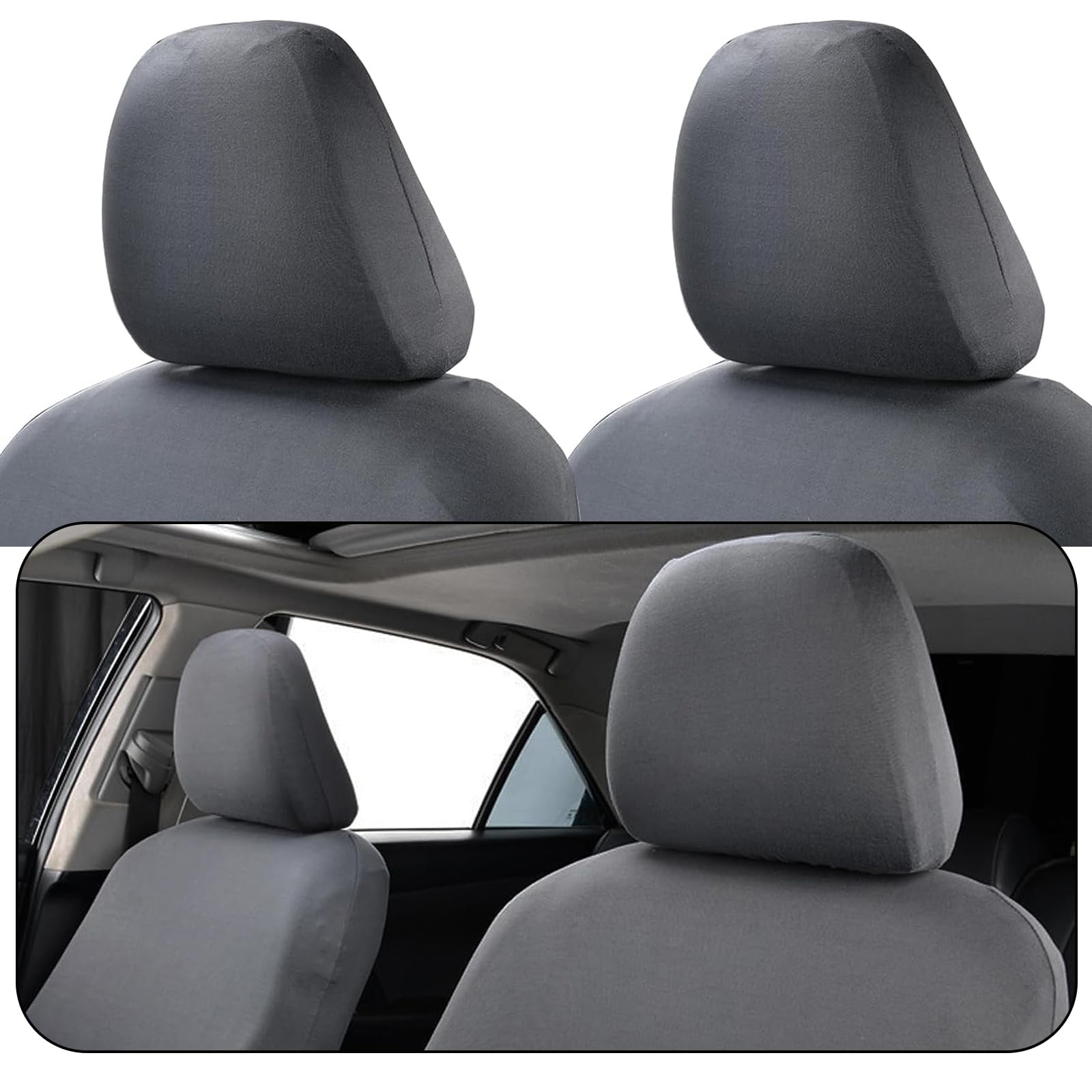 Ugshy Pack Car Head Rest Cover Protector Vehicle Accessories