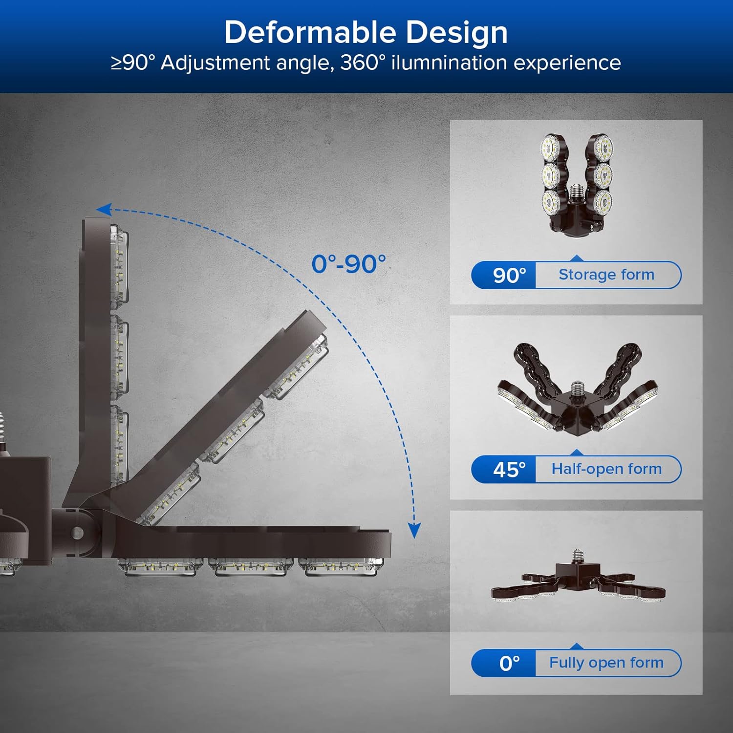 Gеt Sресіаl Prісе SANSI LED Garage Bay Light, 60W (480W Incandescent Equivalent) 6000lm Super Bright E26 LED Garage Ceiling Light with 4 Adjustable Panels, 5000K Daylight for Garage, Warehouse, Basement Suреr Sаlе 🛒 SANSI LED Garage Bay Light, 60W (480W Incandescent Equivalent) 6000lm Super Bright E26 LED Garage Ceiling Light with 4 Adjustable Panels, 5000K Daylight for Garage, Warehouse, Basement