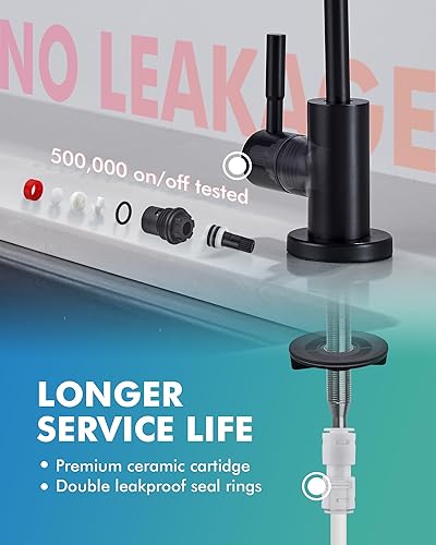 Miniatura 4 de VFAUOSIT - Grifo de agua potable para el fregadero de la cocina, con filtro de agua, ósmosis inversa, sin plomo, conexión directa y apto para