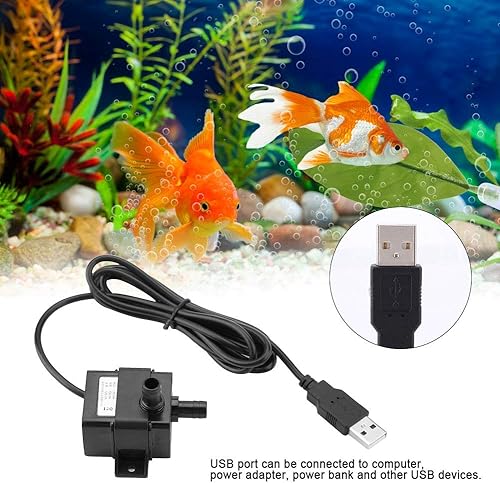 Miniatura 3 de Mini bomba sumergible USB 5V sin escobillas para acuario pequeño tanque de peces fuente de agua para mascotas fuentes de mesa sistema hidropónico