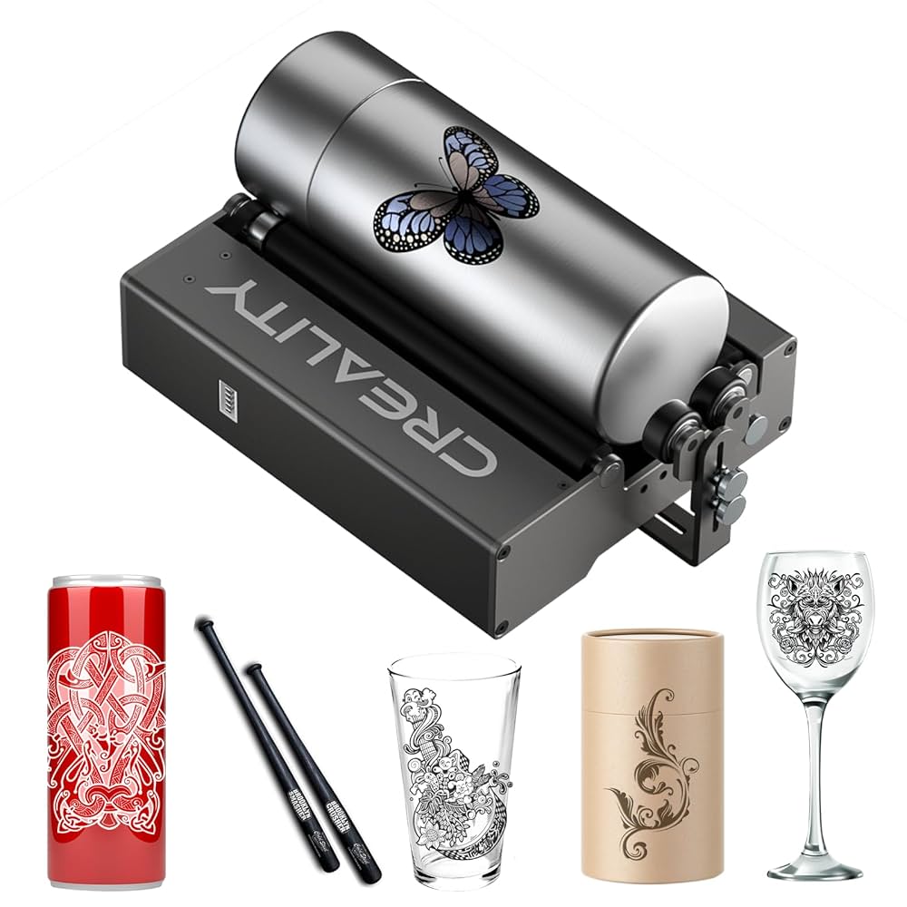 CREALITY レーザー彫刻用ロータリー CREALITY レーザー彫刻用ロータリー Rotary Kit Pro for Curved