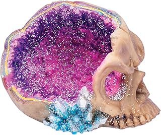 Fujima Geode Skull Polyresin Ashtray - 5.5
