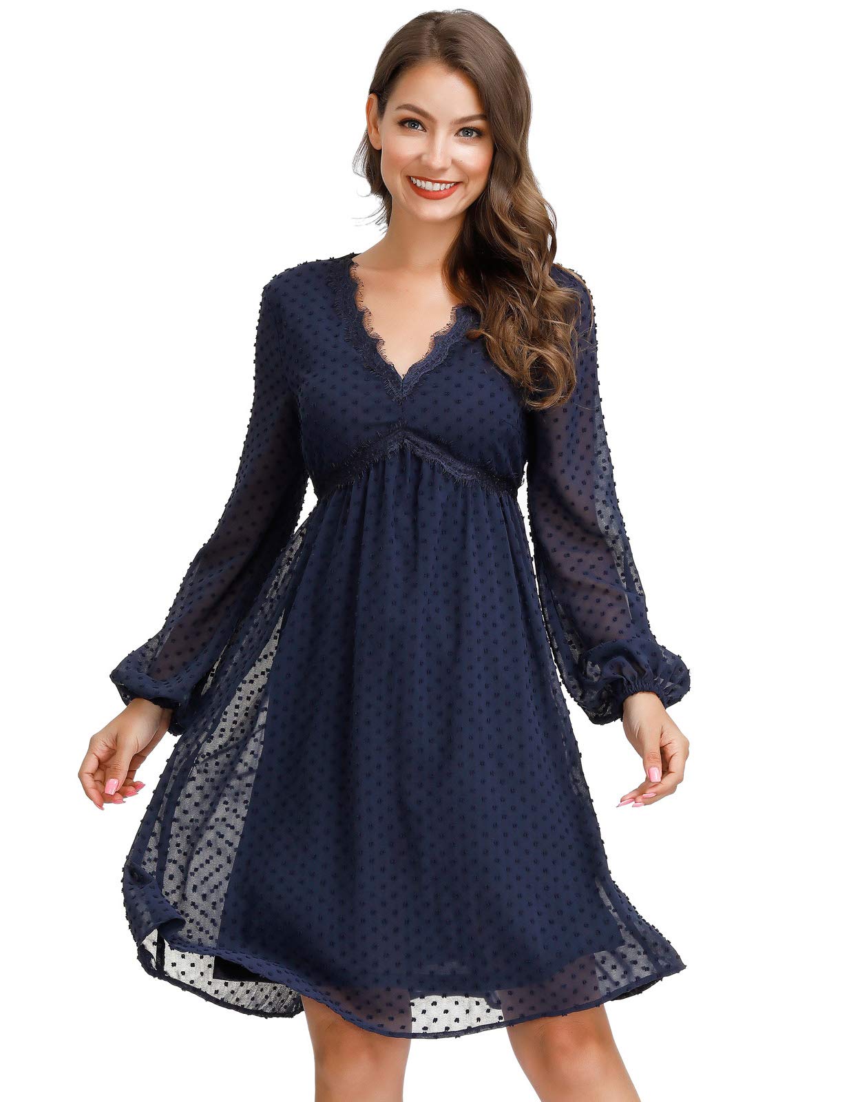 Buy JASAMBACWomen's Swiss Dot Cocktail Dress for Wedding Guest Baby