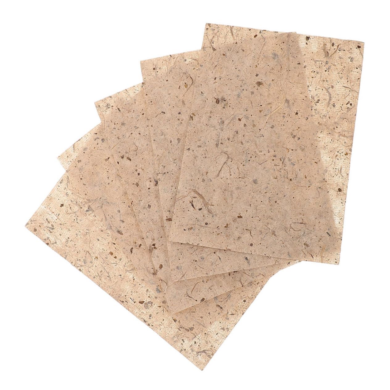 Uonlytech Carta Riso Beige per Decoupage Texture Unica, 20 Pezzi di Carta Artigianale per Calligrafia e Progetti di Scrapbooking Vintage