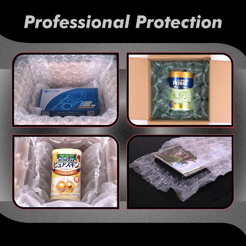(2 Rolls) EONE B201B Air Cushion Film Air Cushion Machine Air Pillow Inflatable Packaging Bubble Film Air Bubble Cushion Voidfill Film