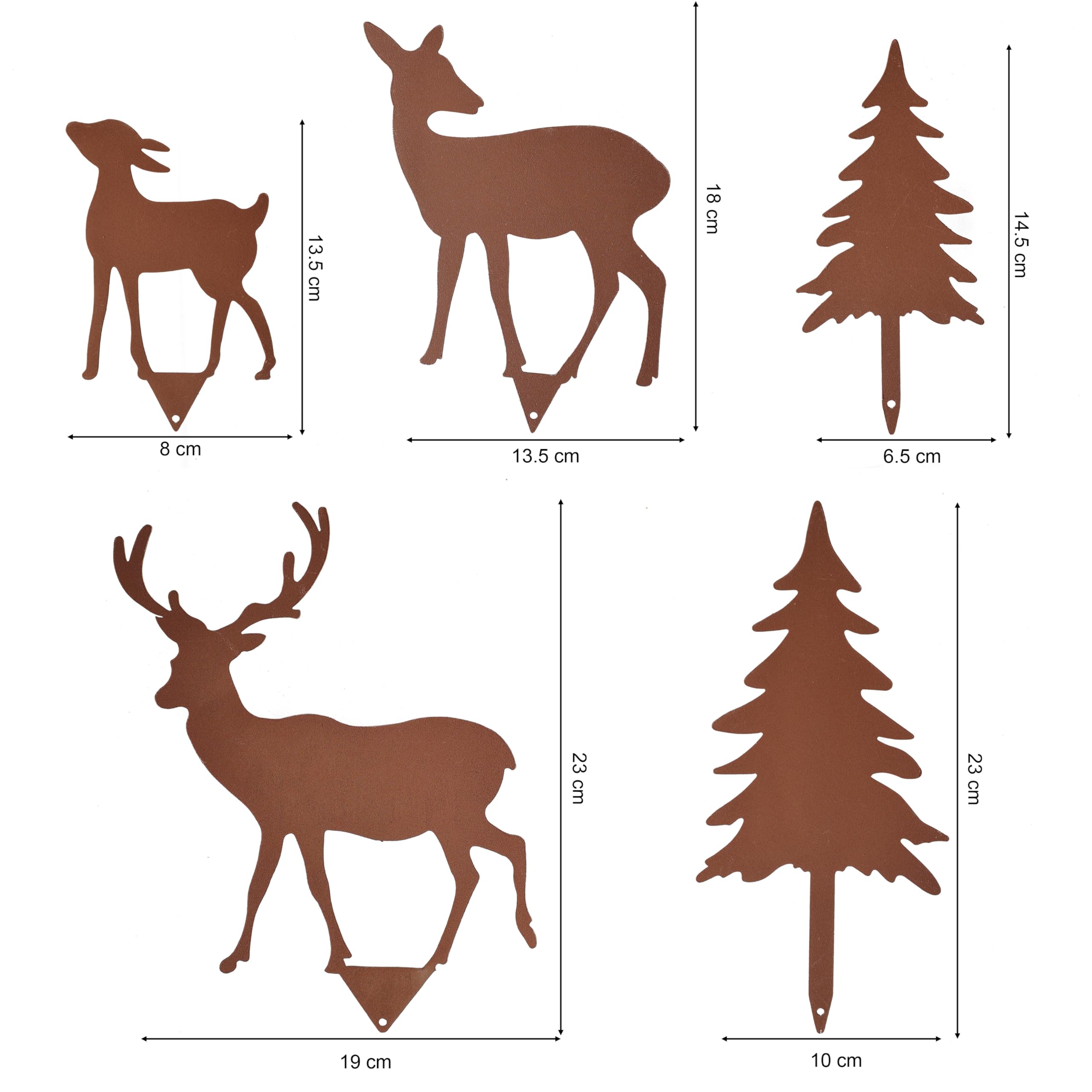 Décoration De Jardin Et D'Intérieur à LED En Forme De Cerf Argenté 117