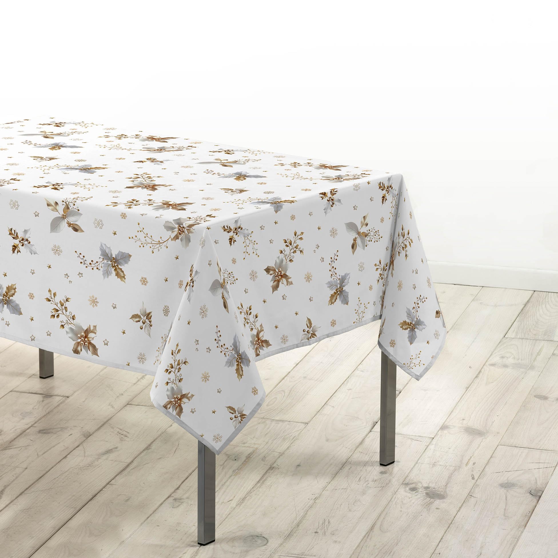 Douceur d'Intérieur, Rectangular Tablecloth (150 x 240 cm) Guido White, Printed Polyester