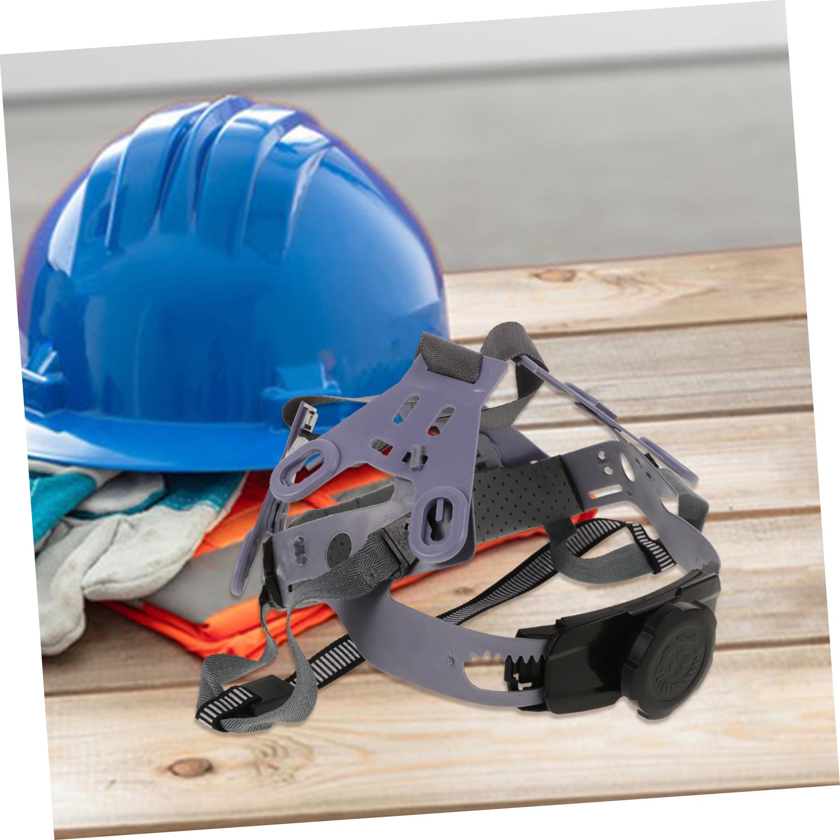 Gadpiparty Helmfutter Schutzhelmeinlagen Hart Liner Konstruktion Helmaufhängung Helmeinsatz Einstellbar Hardhat-zubehör Schutzhelm-ersatzaufhängung Nylon Light Grey