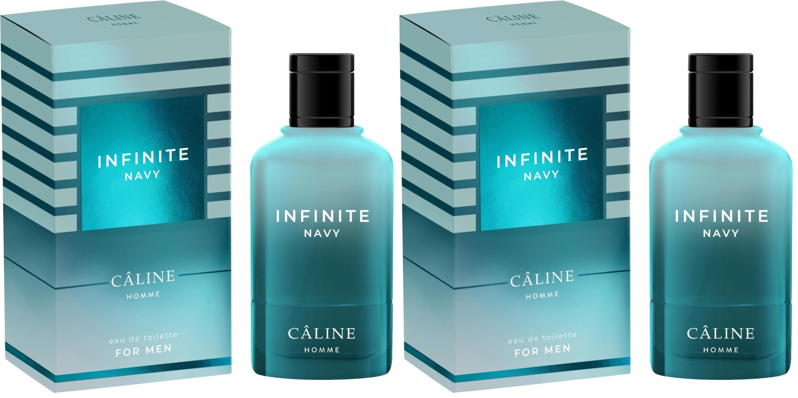 Caline homme infinite navy EdT, 60 ml (Packung mit 2)