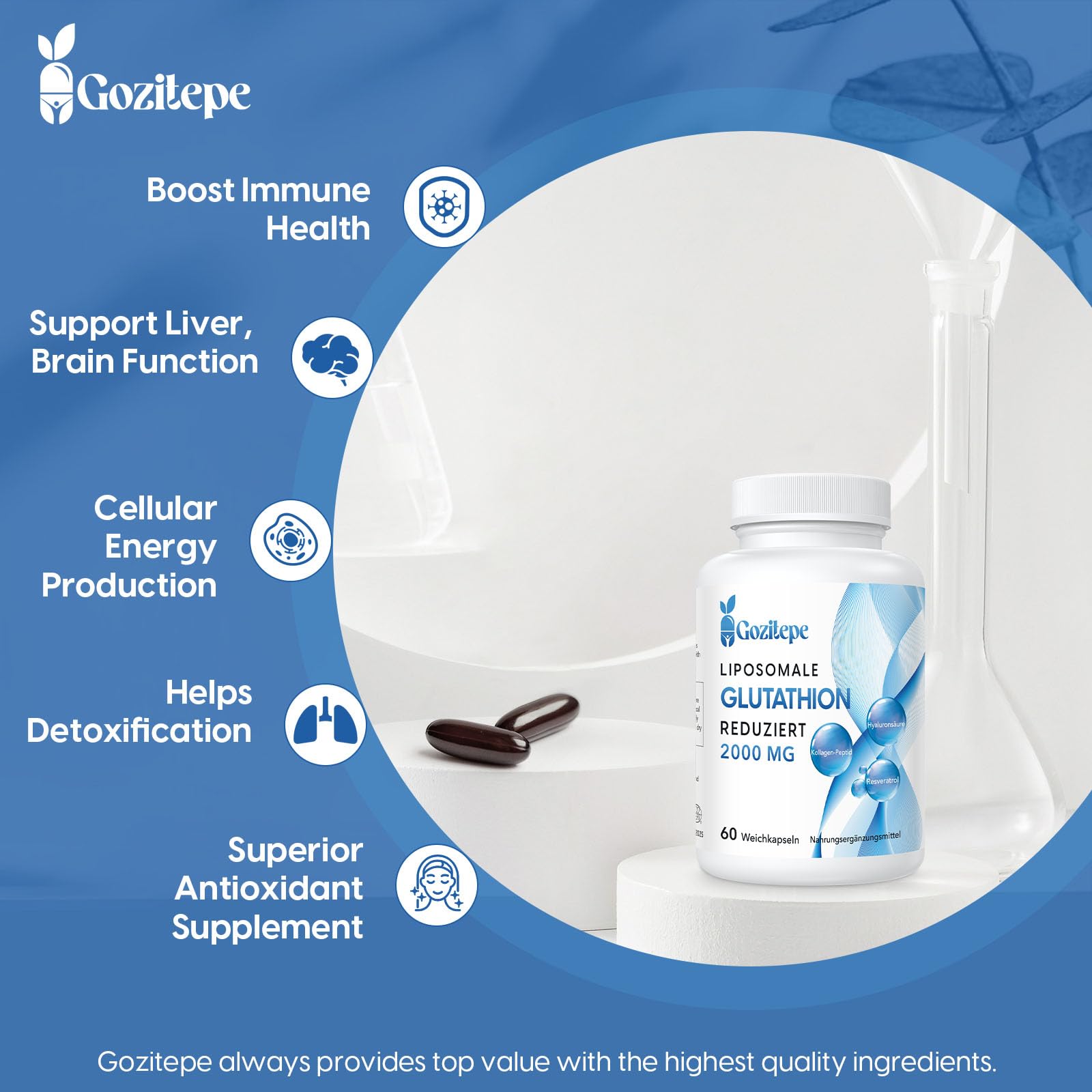 n-acetylcysteine and glutathione Liposomal Glutathione