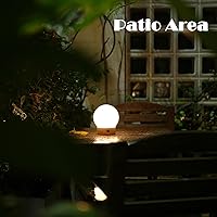Vista 9 de Small Cute Cordless Table Lamp Rechargeable, Battery Operated Shower Lamp Waterproof, Touch Dimmable Globe Ambient Light for