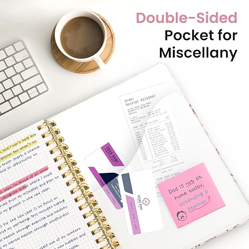 Miniatura 77 de Taja - Cuaderno de espiral forrado para trabajo, 300 páginas gruesas B5 (7.1 x 10 pulgadas), con rayas universitarias para escritura, tomar notas