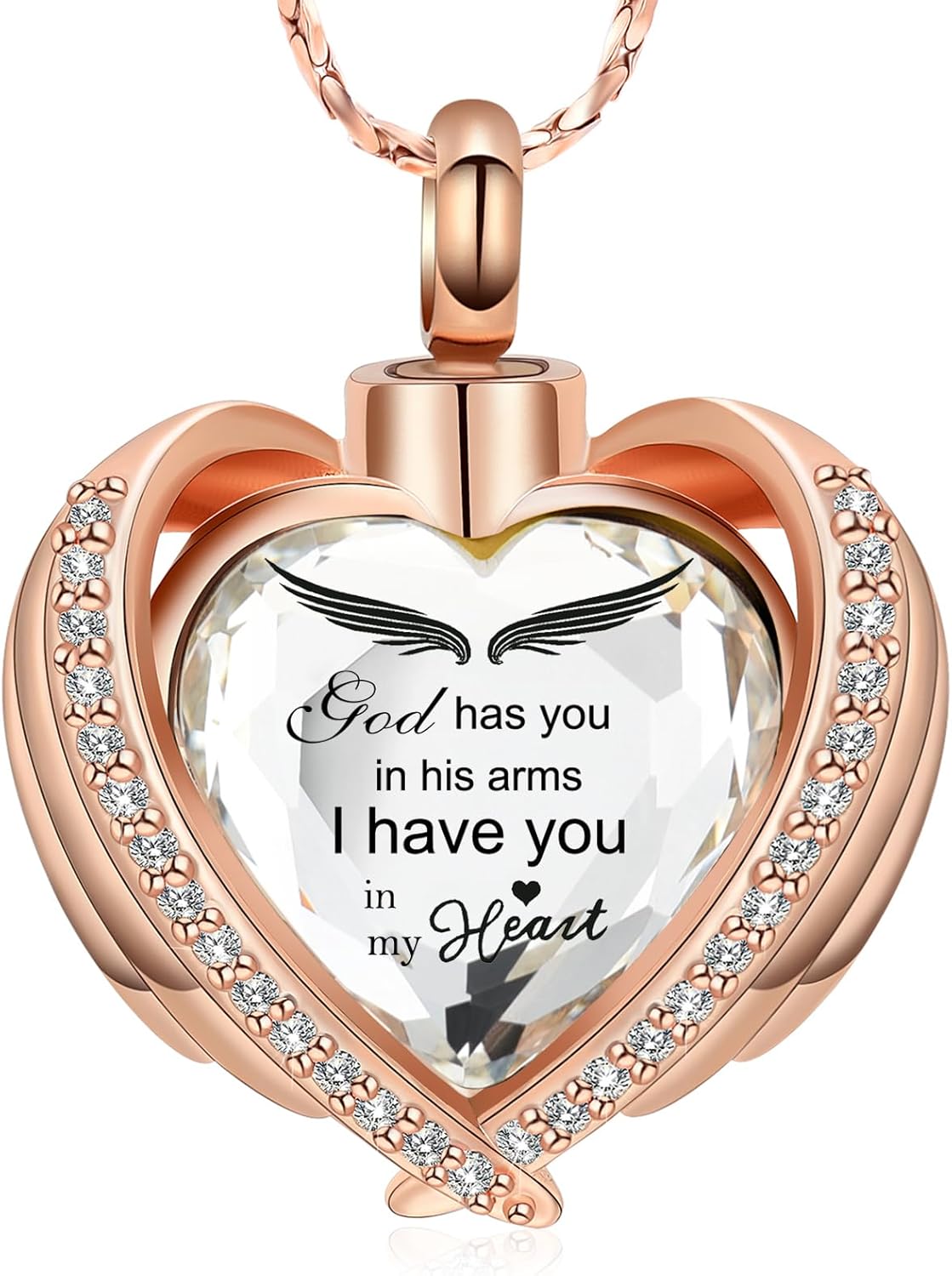 Imrsanl Angel Wing Heart Urn Pendant Necklaces for Kuwait Ubuy