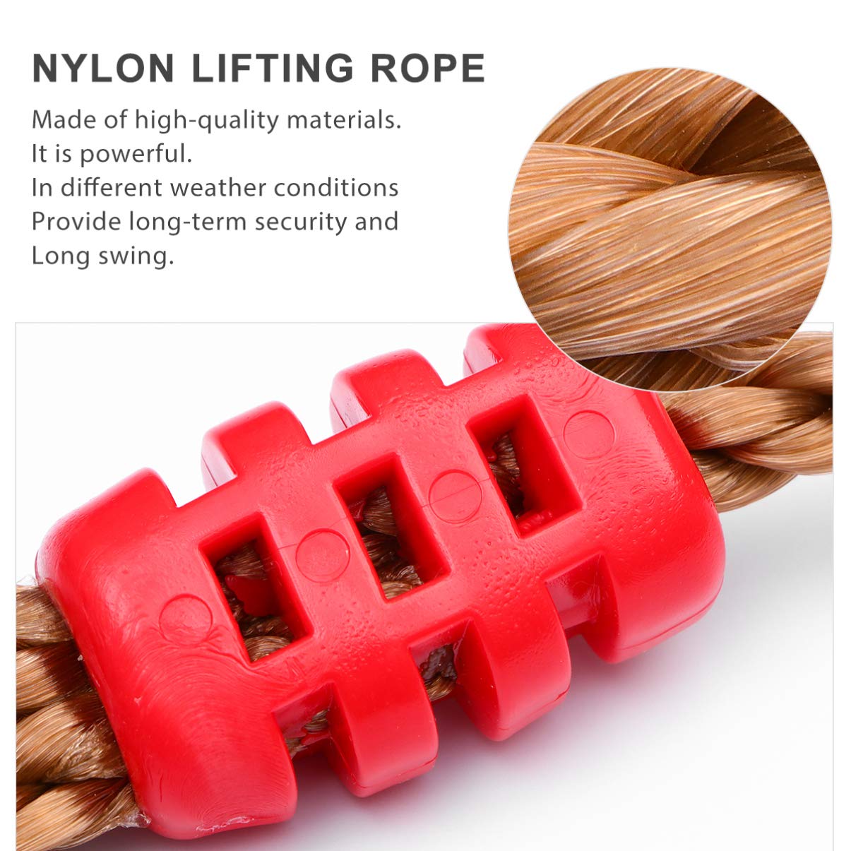 Cinghia Regolabile per Altalena da Giardino Kit di Sospensione in Nylon Robusto E Durevole Adatto A Appendere L'altalena Sull'albero Accessori Pratici per attività all'Aria Aperta