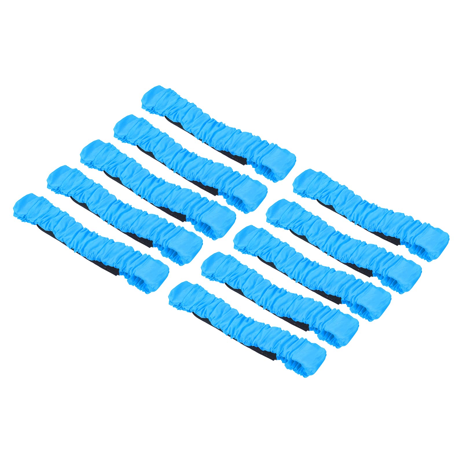 Cintas de carrera de 3 patas PATIKIL elásticas pack de 10 unidades azul