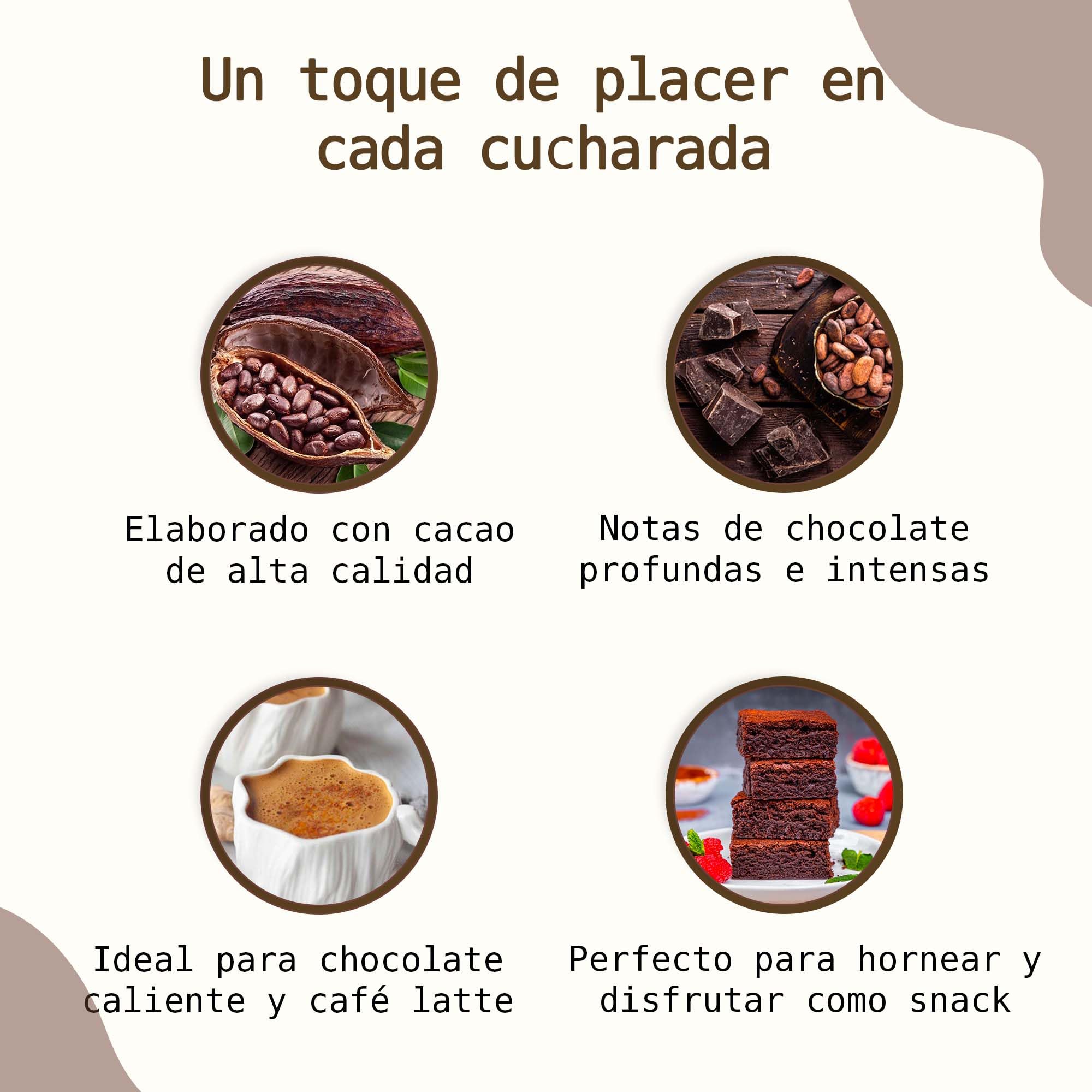1 kg de cacao crudo ecológico en polvo sin azúcar de Perú | 100% natural | Polvo de cacao crudo | Pack de reserva | rawster