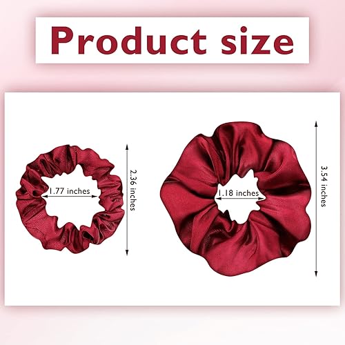 Miniatura 2 de 24 coleteros de satén para el cabello bandas elásticas de seda para el cabello cuerdas delgadas soporte para cola de caballo para mujeres y niñas