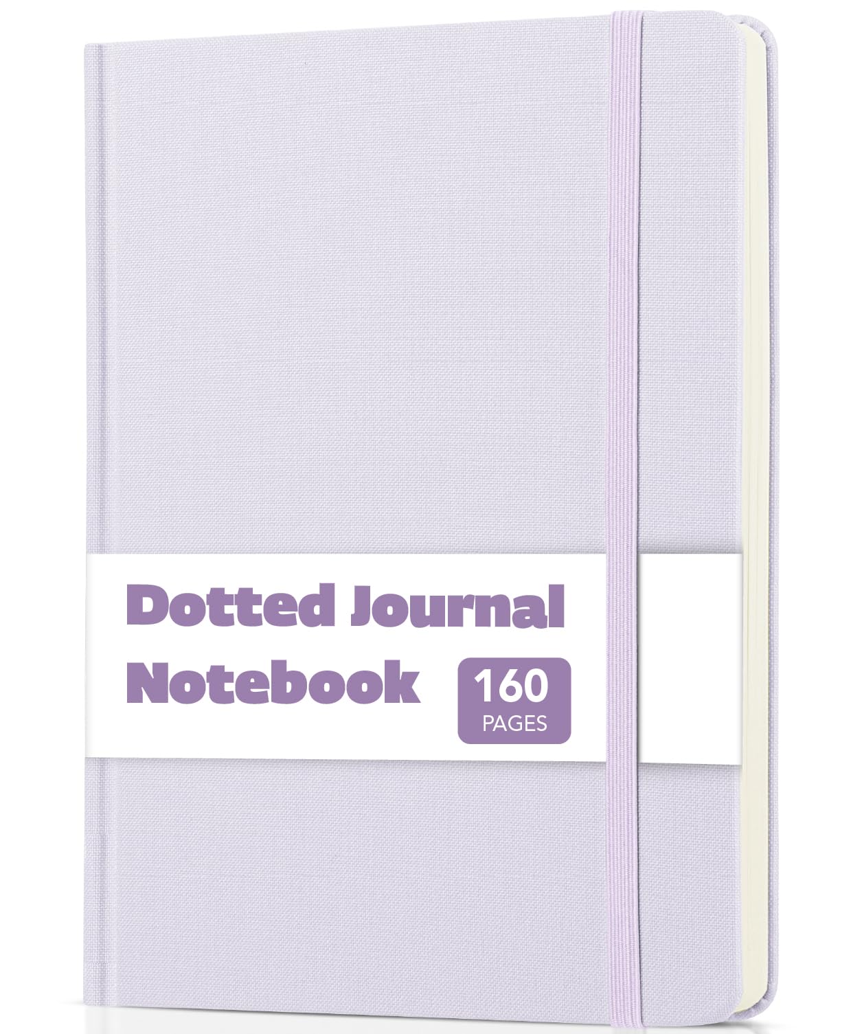 Mr. Pen- Dotted Journal Notebook, A5 Midium Size (5.7"x8.4"), 160 Pages/80 Sheets, Fabric Hardcover, 100 GSM Thick Paper, Bullet Dotted Journal,