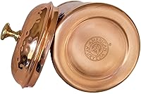 Vista 2 de Half Gallon (2.2 L) Capacity Extra Large Hammered 100% Pure Copper Pitcher Jug Pure Copper Lid with Brass Knob included by American Ayurveda