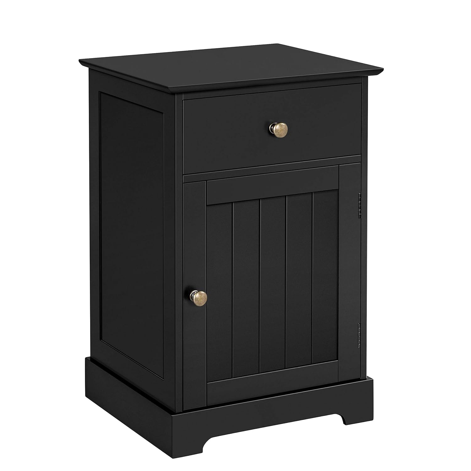 Yaheetech Nachtschrank Kommode Boxspringbett Nachttisch Nachtkommode mit Stauraum 40 x 35 x 60 cm Schlafzimmer Weiß