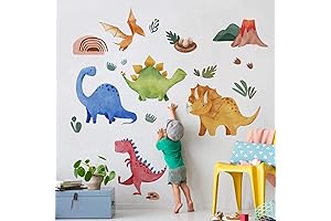 Yovkky Baby Dinosaur Wall Decals: Liven Up Your Child's Space With Prehistoric Charm
