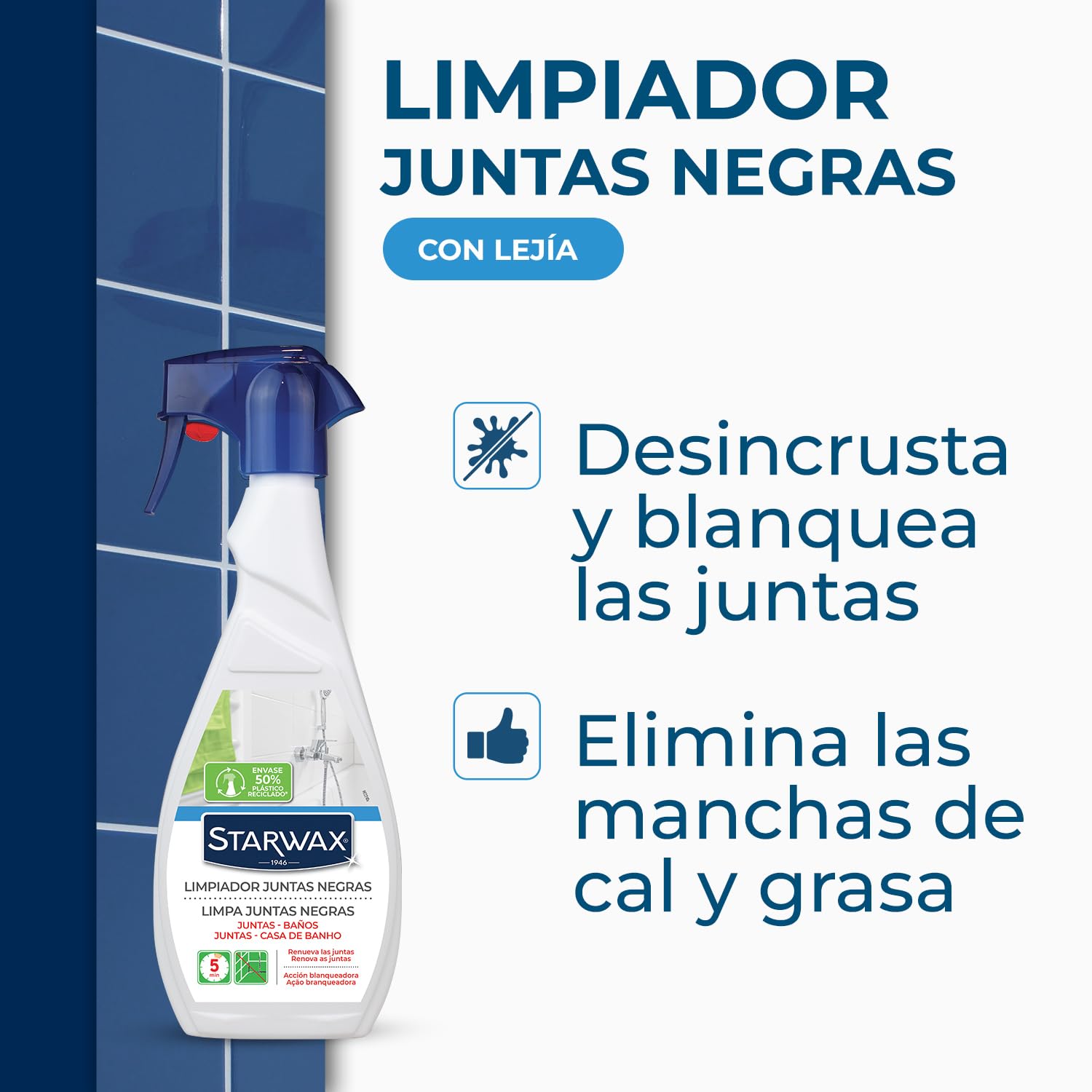 STARWAX Blanqueador para juntas y baño 500ml