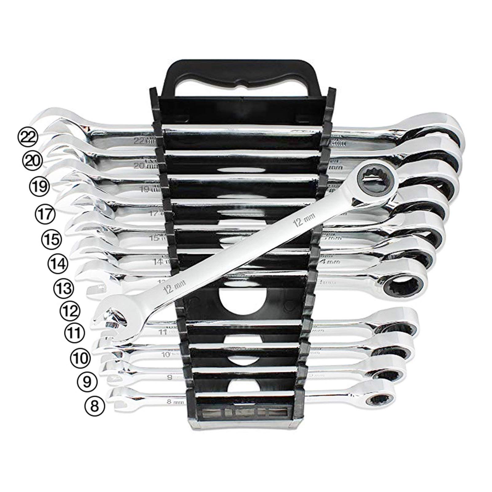 Set Chiavi Inglese 14pcs Keys Set Multitool della chiave a cricchetto Chiavi insieme dell'utensile manuale della chiave insieme universale Chiavi Strumenti Autofficina Strumenti 004