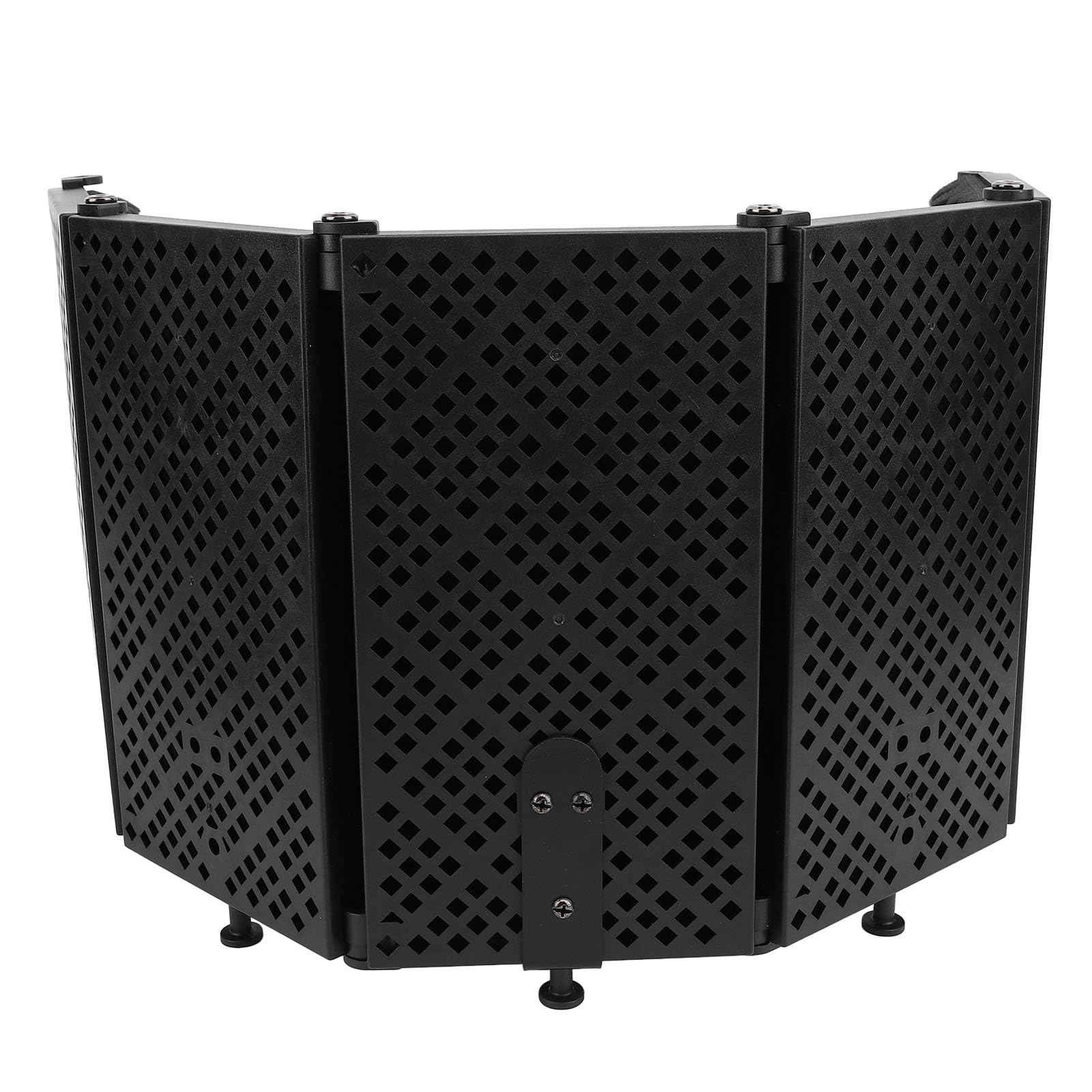 Jeffergarden Aislamiento de Micrófono Estudio de Reducción de Sonido con Filtro Pop Montaje de Choque Soporte de Trípode Plegable Diseño Ajustable para Grabar Podcasts Cantar
