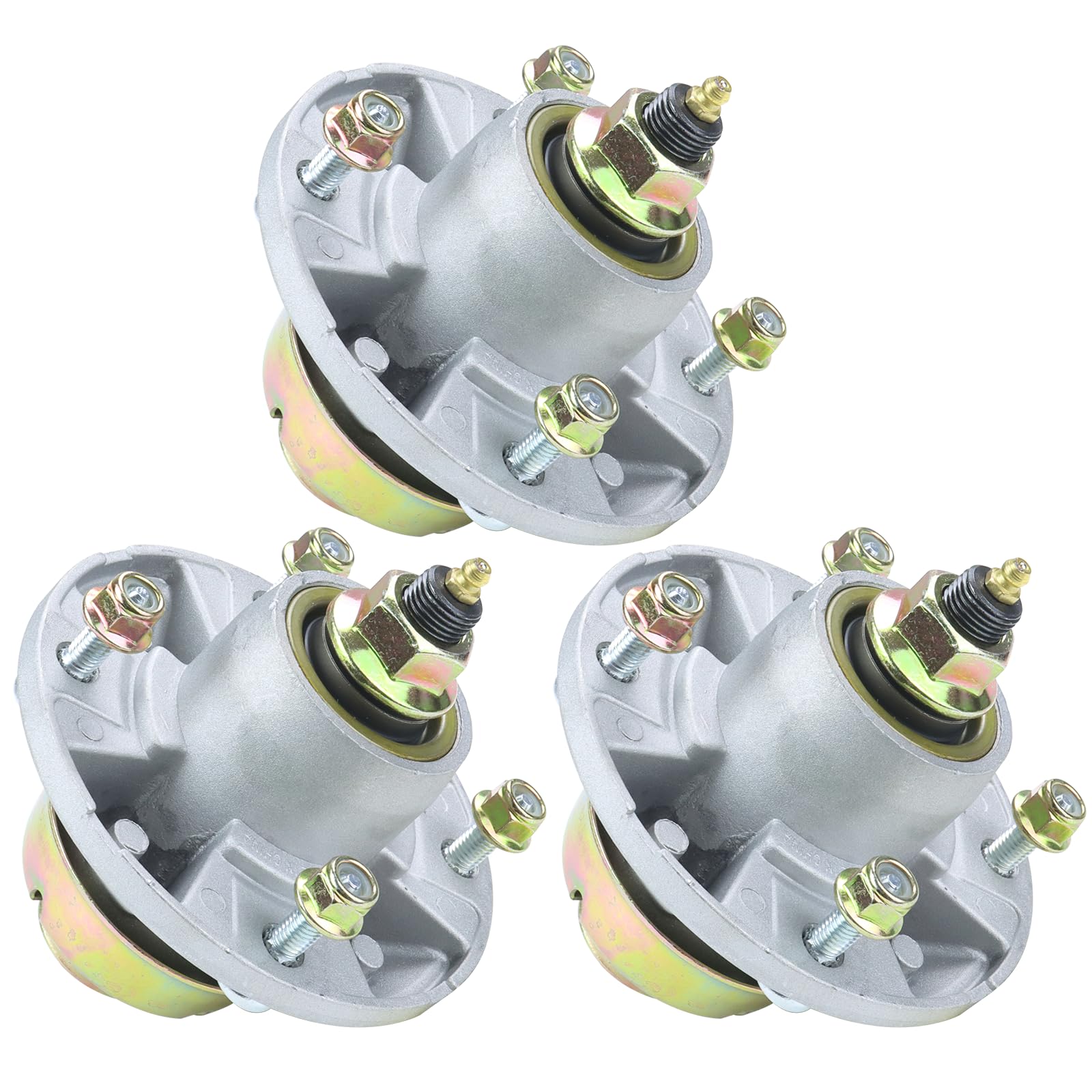 GUSUHAWK 3 Pack AM144377 Spindle Assembly Replaces John Deere AM144377, AM124498, AM135349, AM131680 for John Deere GT235, GT245, GX225, LT180, LT190,