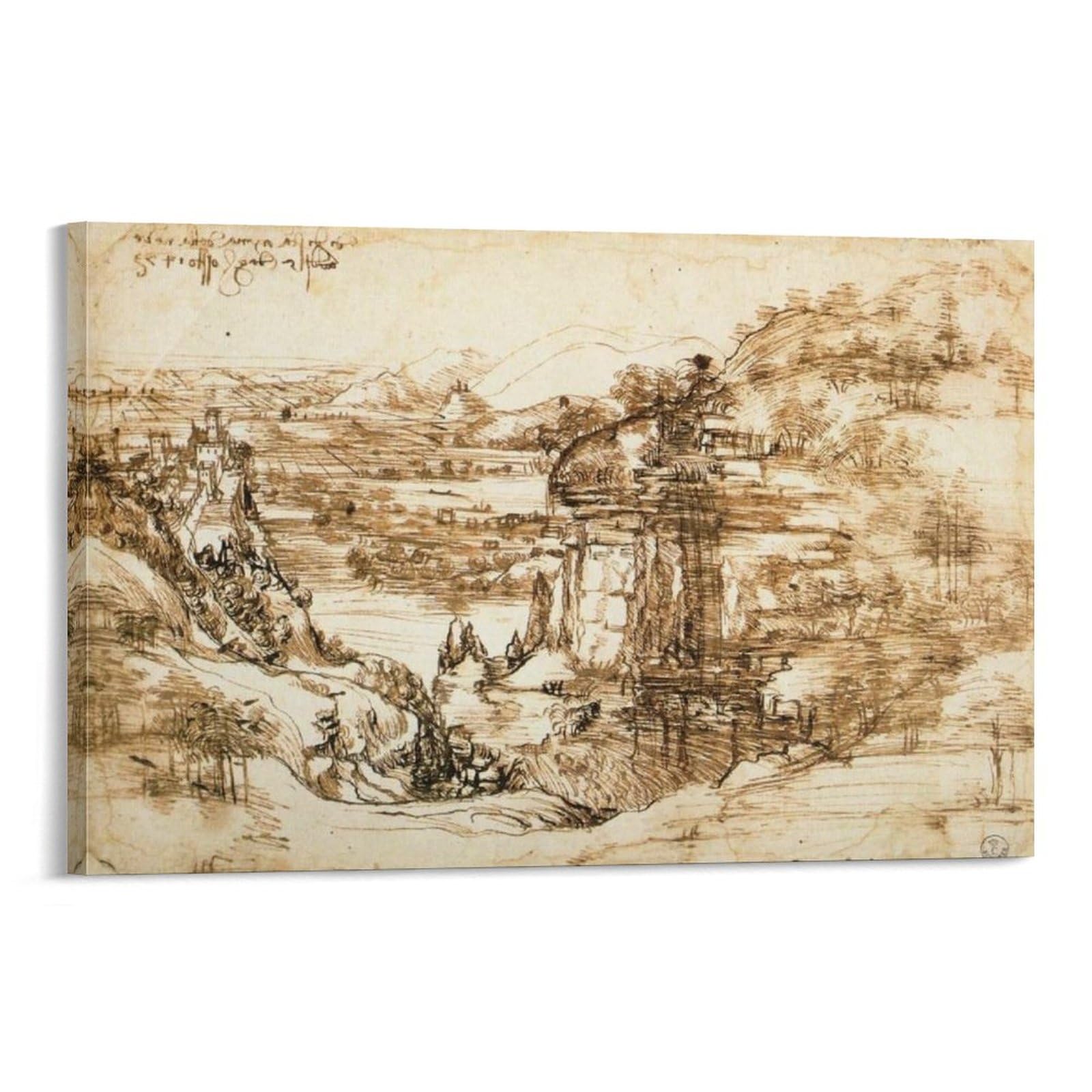 Amazon.co.jp: Leonardo Da Vinci レオナルド・ダ・ヴィンチ 風景画