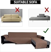 Vista 3 de Easy-Going - Funda reversible en forma de L para sofá, sofá seccional, protector de muebles para mascotas, perros, gatos