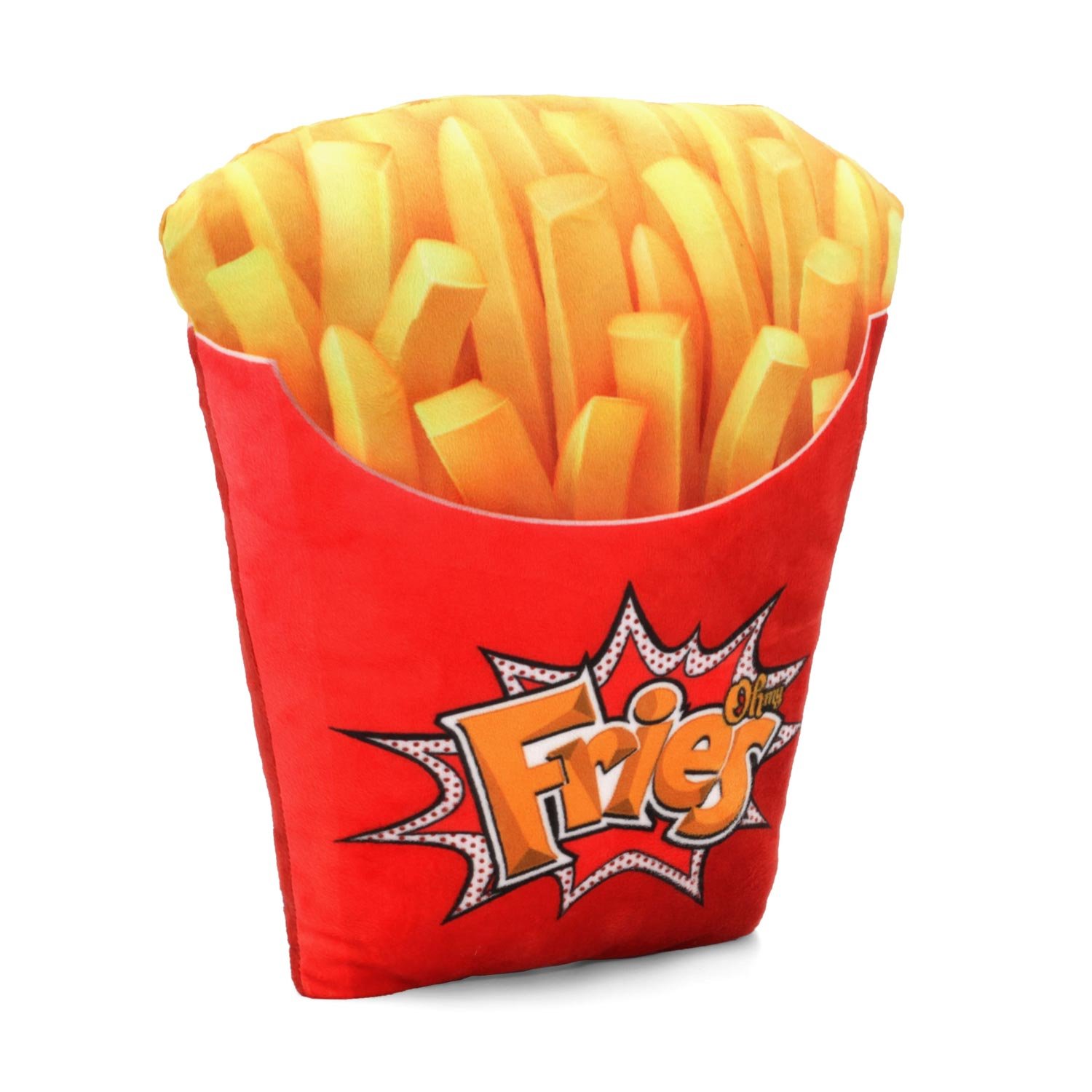 Oh My Pop! Fries-Cojín Grande, Rojo, 33 x 33 cm