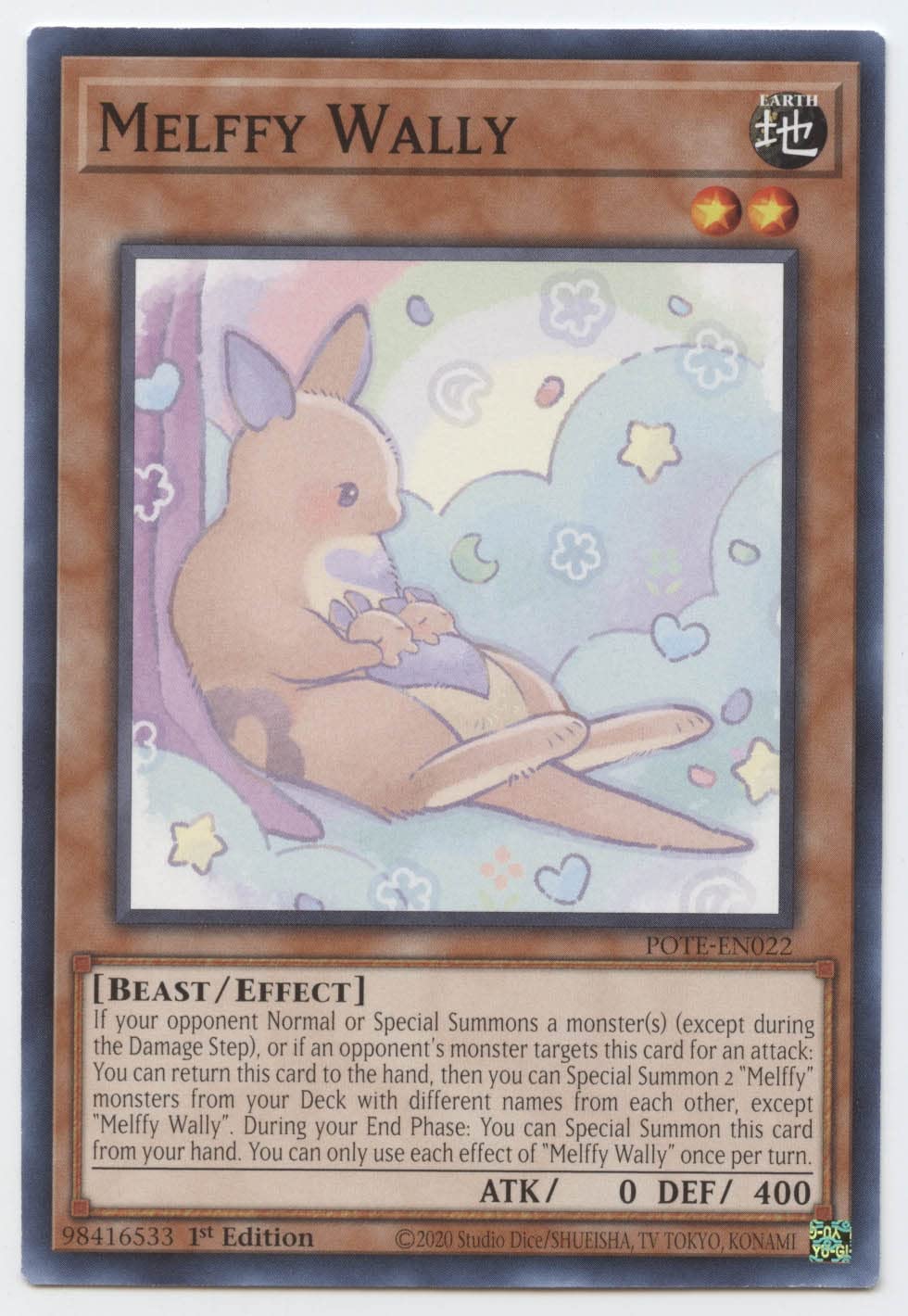 Amazon.com: Yu-Gi-Oh! Melffy Wally - POTE-EN022 - Common - 1st