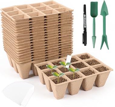 20 Pack 240 Cells Seed Trays Seedling Pots, Small Plant Pots