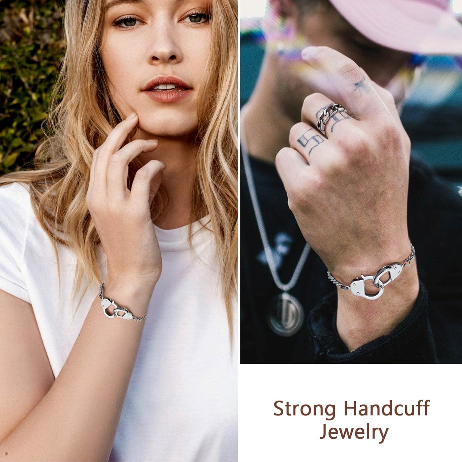 ChainsProMax Handcuff Bracelet for Women Stainless steel cuban link Bracelet cosplay Handcuff Jewelry - Image 6