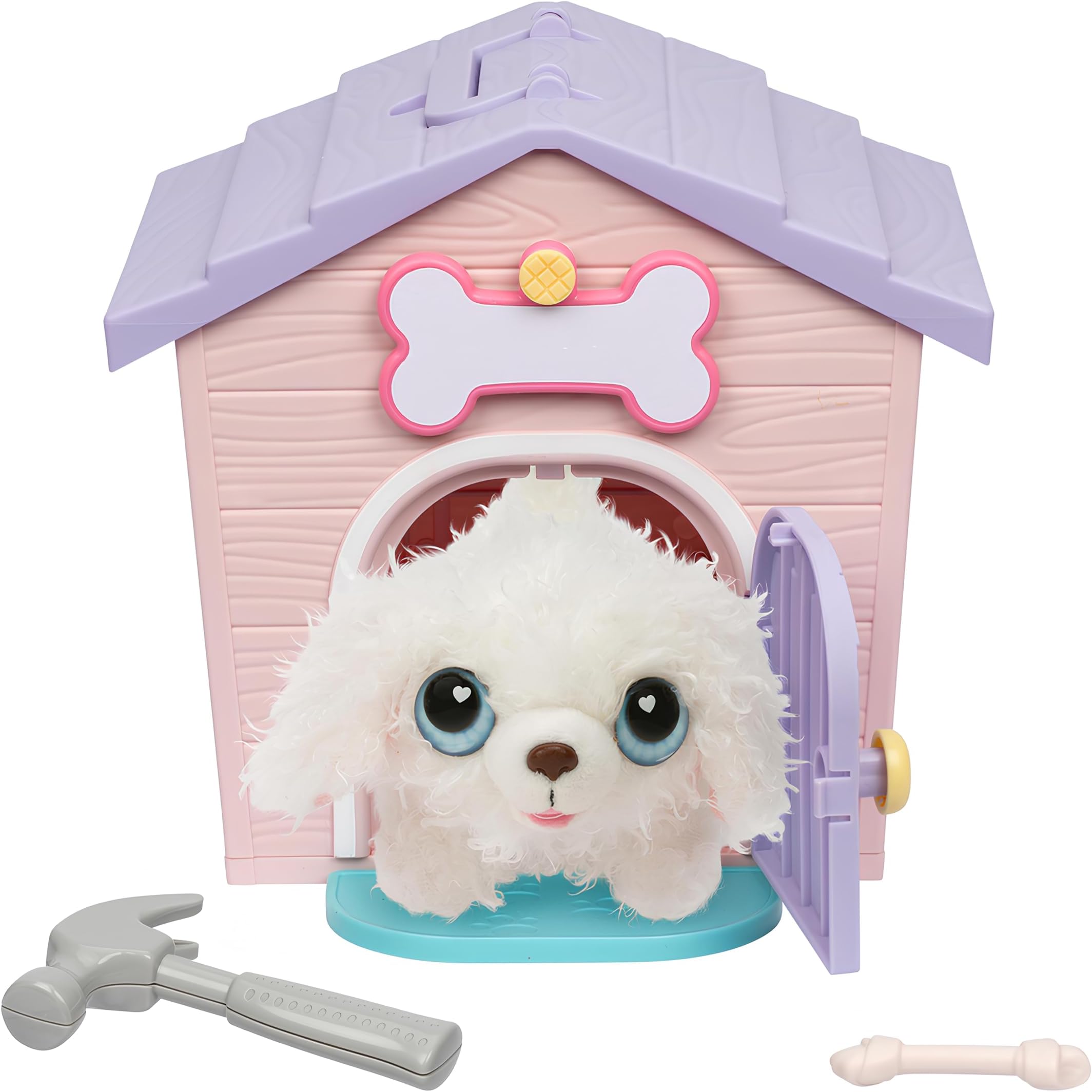 Little Live Pets My Puppy's Home Mini - Pink & Purple Home | Plush & Dog House PlaysetBuild a Puppy House, Name Your Puppy, Surprise!