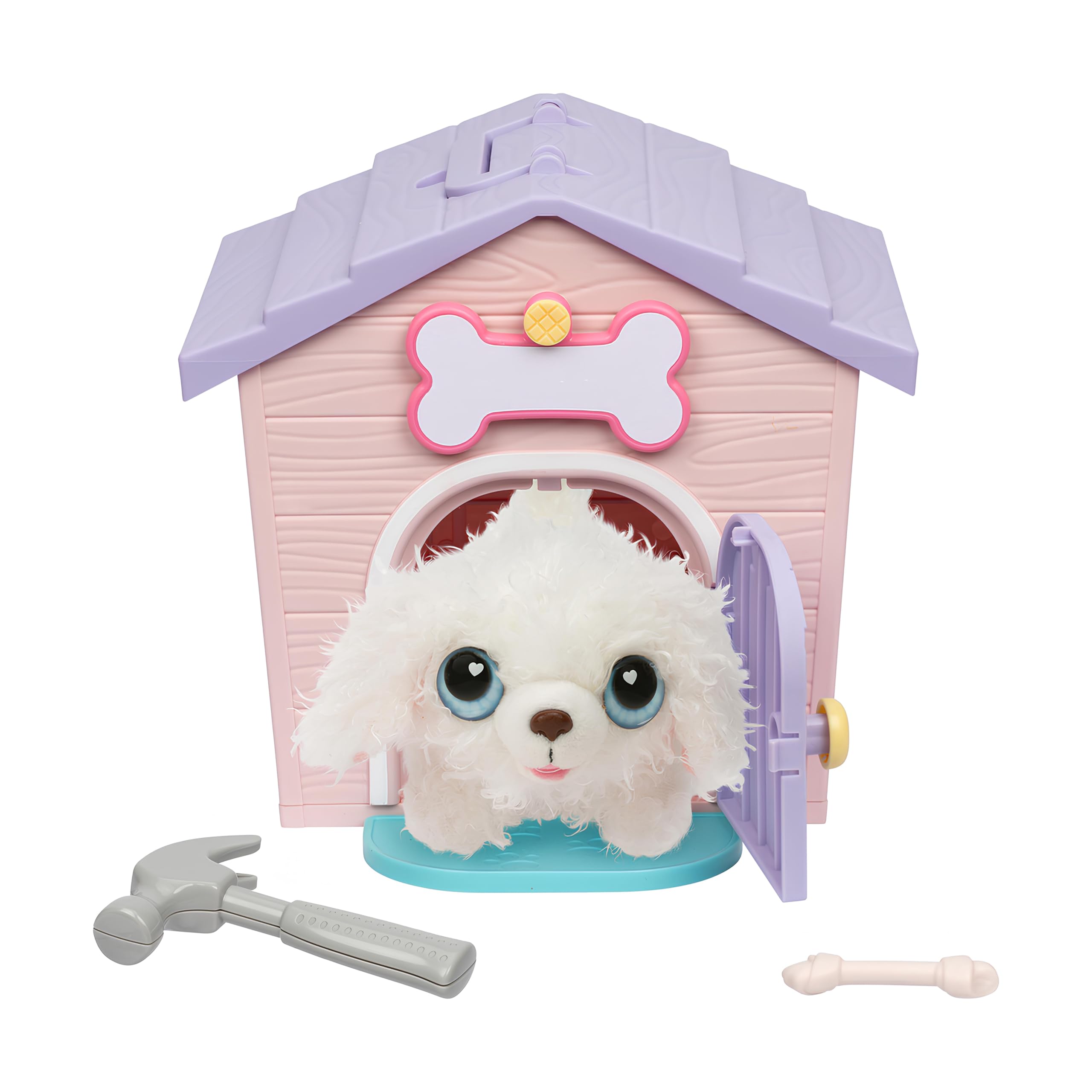 Little Live Pets My Puppy's Home Mini - Pink & Purple Home | Plush & Dog House PlaysetBuild a Puppy House, Name Your Puppy, Surprise!
