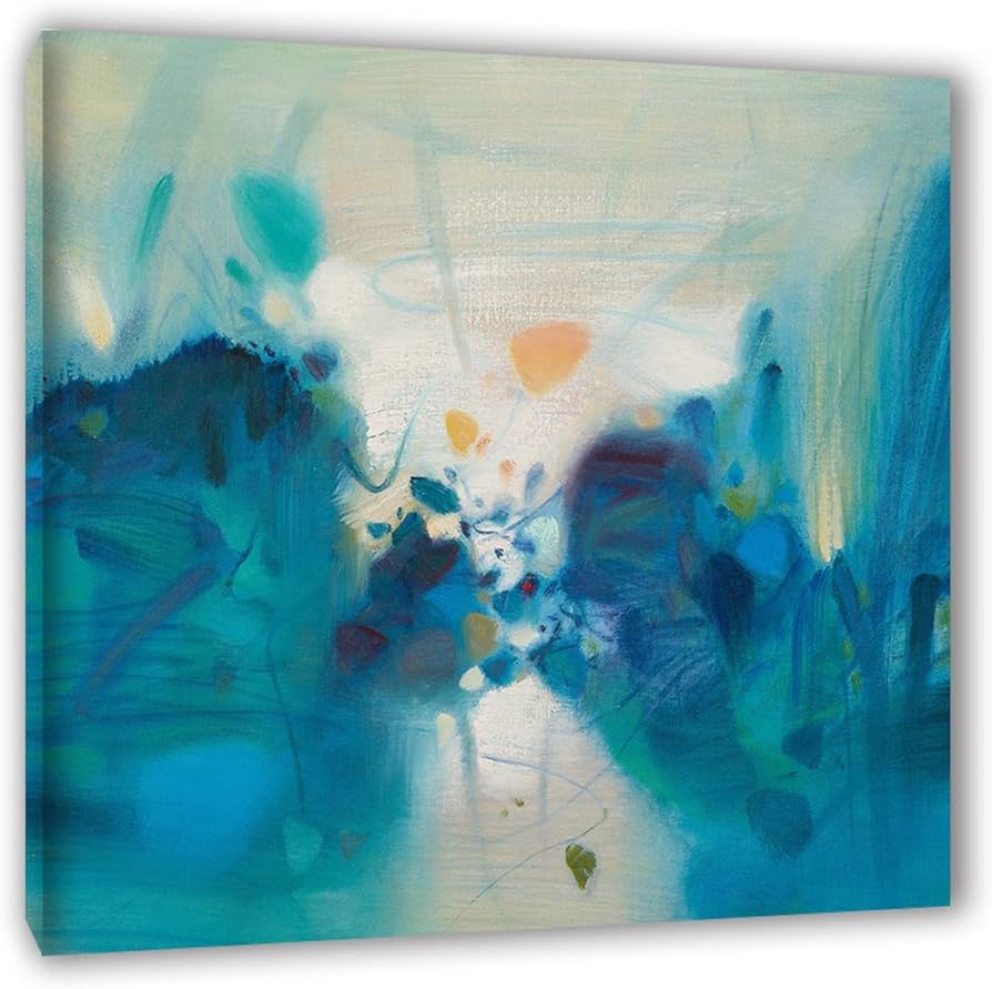 Amazon.co.jp: Chu Teh-Chun 抽象的な壁の芸術の絵画。有名な油絵の