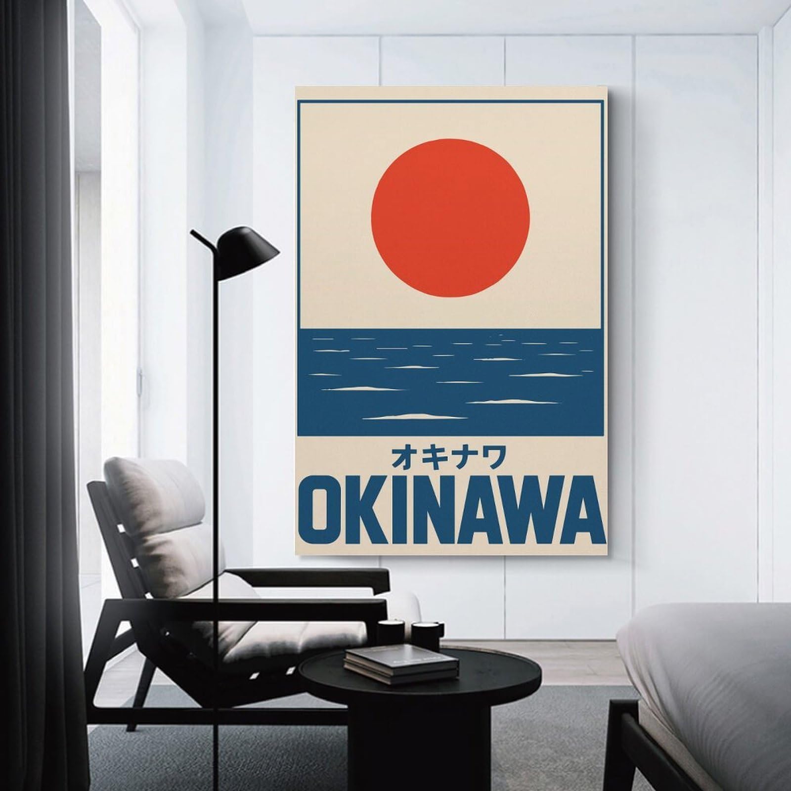 Junmoney Okinawa Japan Travel (2) Canvas Wall Picture 08x12inch(20x30cm), for Study, Office Or Focused Interiors, Home Office Artwork with Decorative Appeal