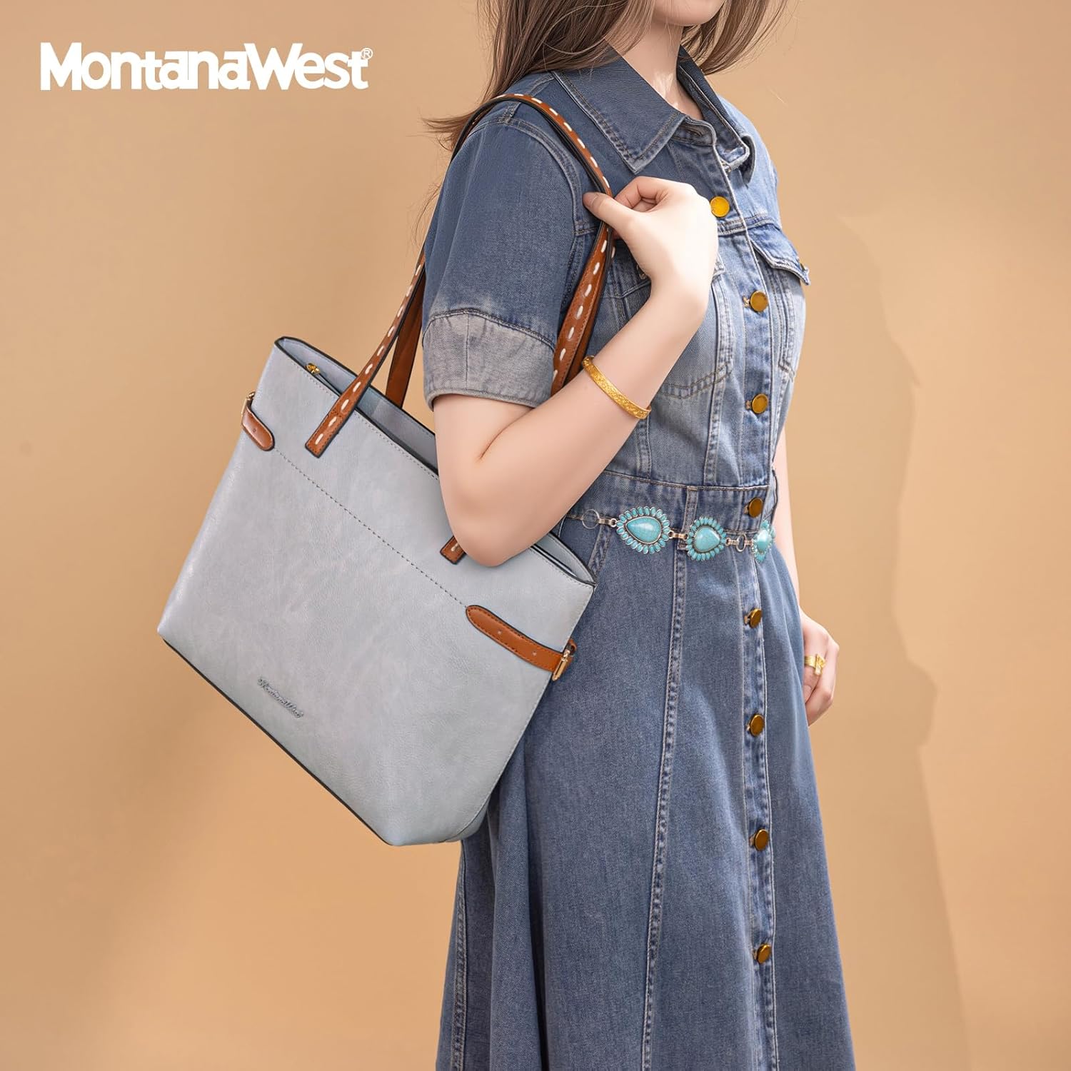Montana West Minimalist Tote Bag for Women - Large Slouchy Hobo Purse Elegant Shoulder Bag Everyday - Image 2
