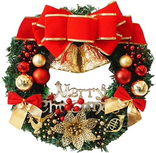 Guirnalda de Navidad montaje manual puro, decoraciones navideñas duraderas y exquisitas