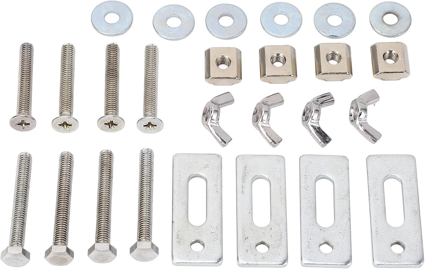 T Track Hold Down Clamp for 3018 CNC Router, M6 T Nut Aluminum Alloy Clamp Set, 30mm Material Thickness, Heavy Duty Workholding for Woodworking Metal Engraving Machine